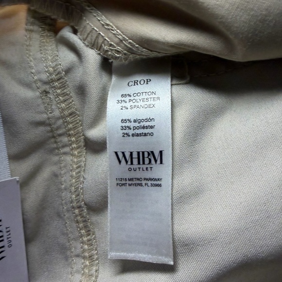 NWT White House Black Market High Rise Utility Crop Pants Size 10. - Picture 6 of 7